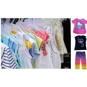 EUC Huge Lot Girls Clothes 15pcs Spring/Summer Shorts, Graphic tees & More 6-7